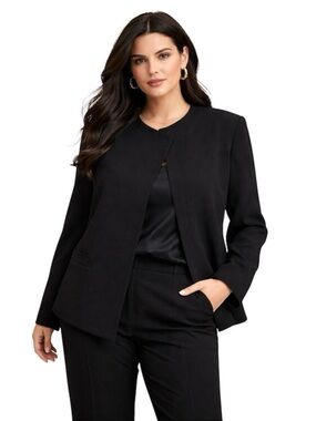 MARINA RINALDI CLASSIC BLACK BLAZER JACKET 27